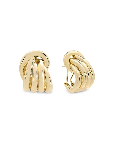 Shashi Roux Multirow C Hoop Earrings