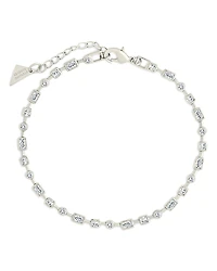 Sterling Forever Camden Mixed Cut Cubic Zirconia Flex Bracelet