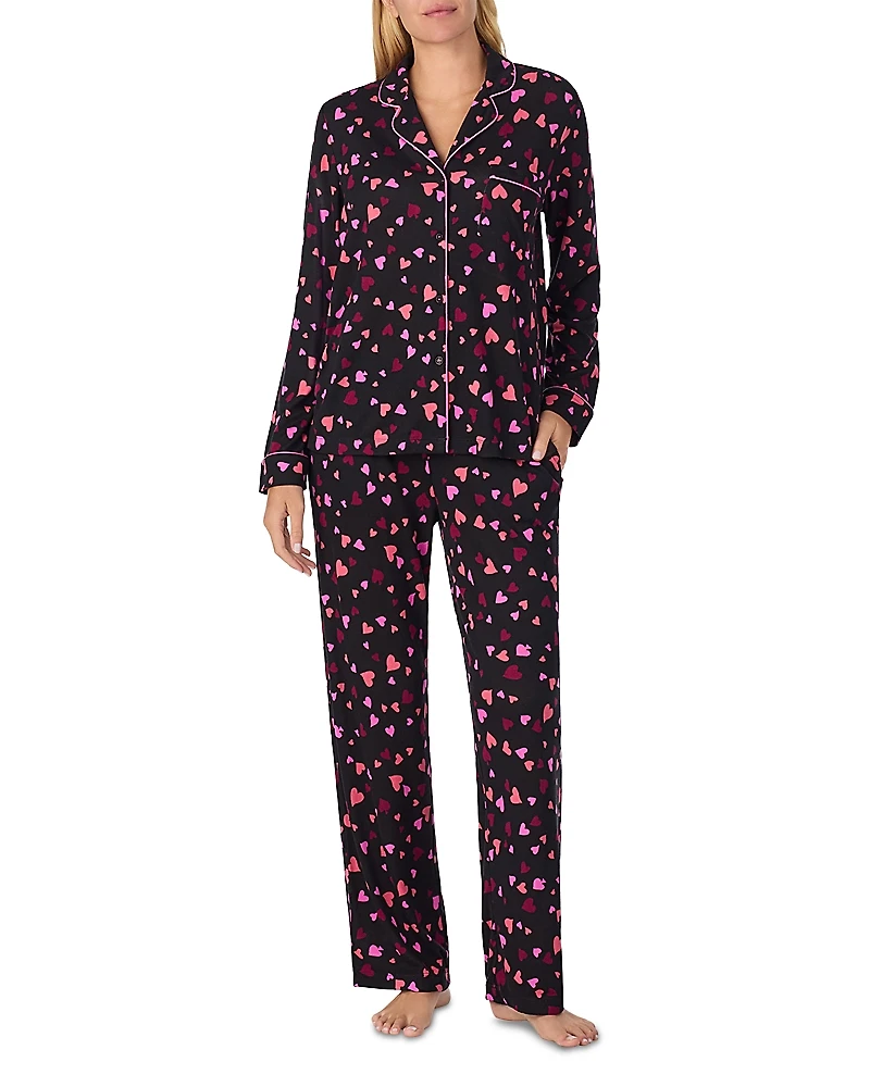 kate spade new york Printed Long Pajama Set