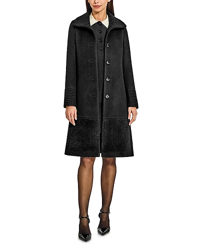 Sentaler Boucle Empire Waist A Line Coat