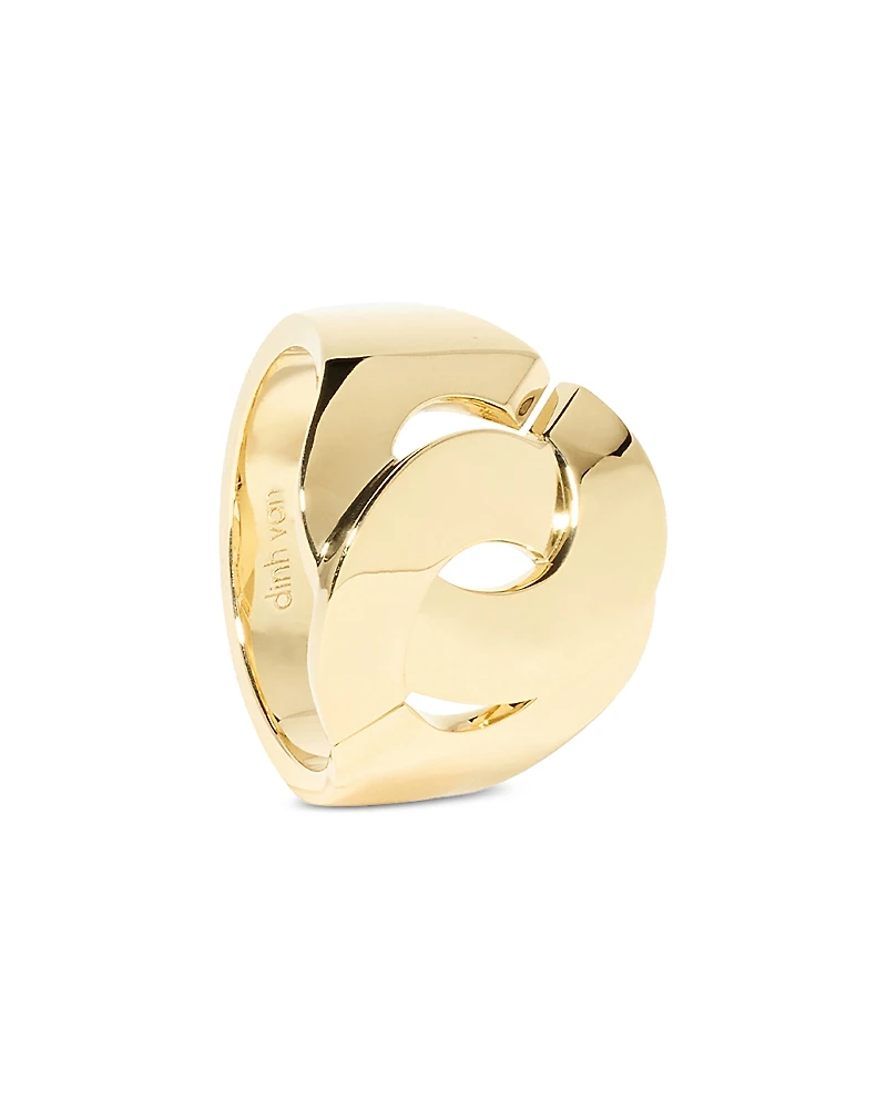 Dinh Van 18K Yellow Gold Menottes Dinh Van Polished Statement Ring