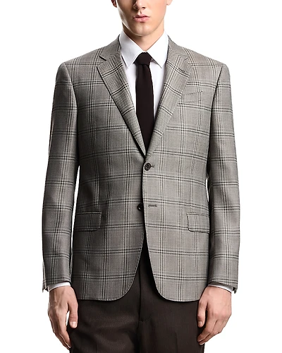 Emporio Armani G Line Single Breasted Plaid Sport Jacket