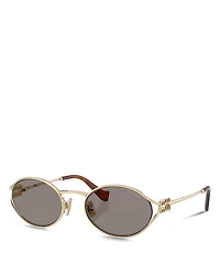 Miu Miu Oval Sunglasses, 54mm
