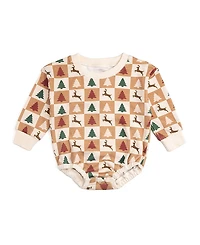 Sweet Wink Boys' Cabin Christmas Long Sleeve Romper - Baby