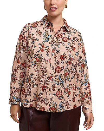 Foxcroft Plus Hampton Corduroy Shirt