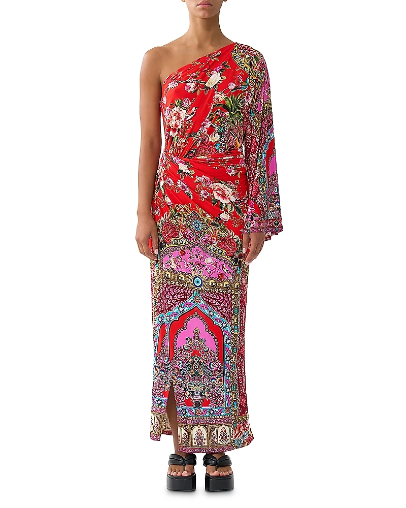 Camilla One Shoulder Jersey Dress