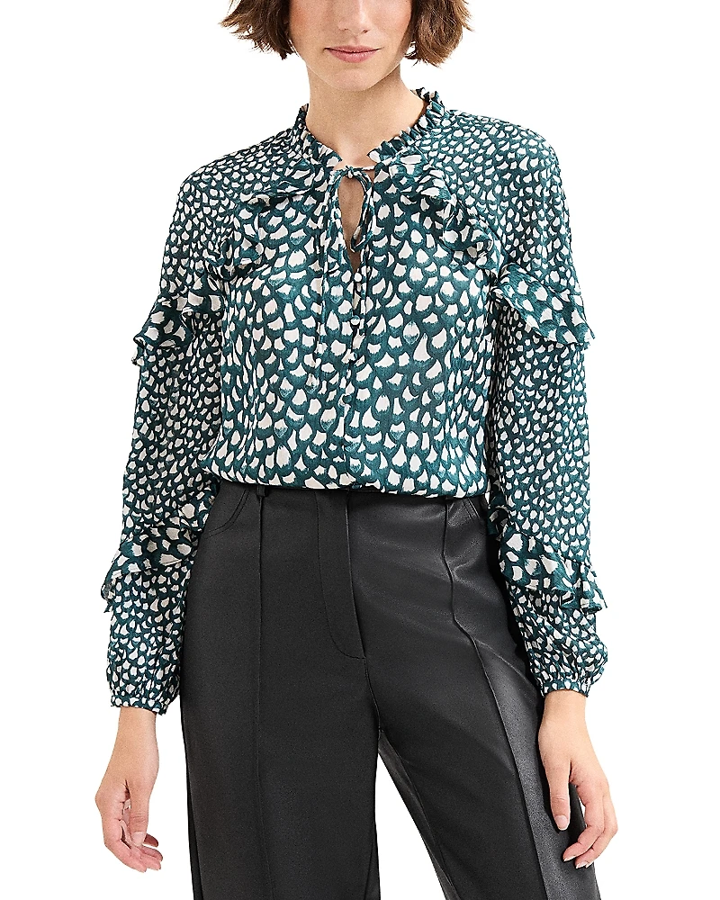 Phase Eight Manon Frill Detail Blouse
