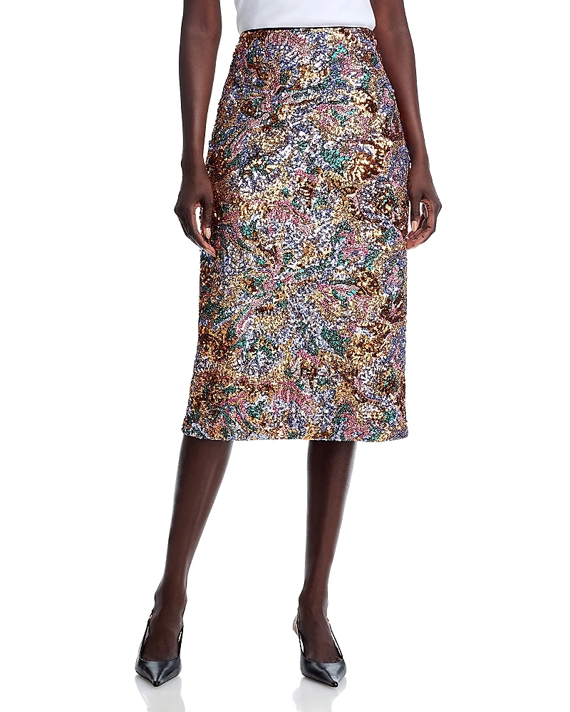 Elie Tahari The Adrianne Sequin Skirt