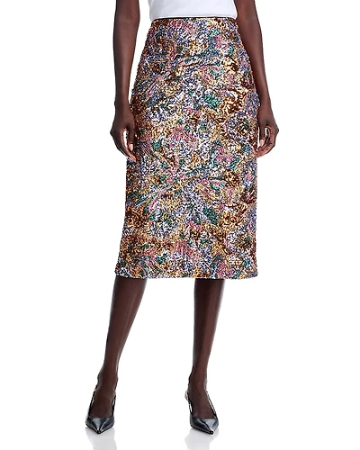 Elie Tahari The Adrianne Sequin Skirt