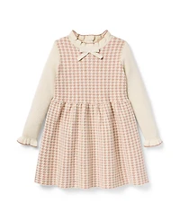 Janie and Jack Girls' The Houndstooth Sweater Dress - Baby, Little Kid, Big Kid