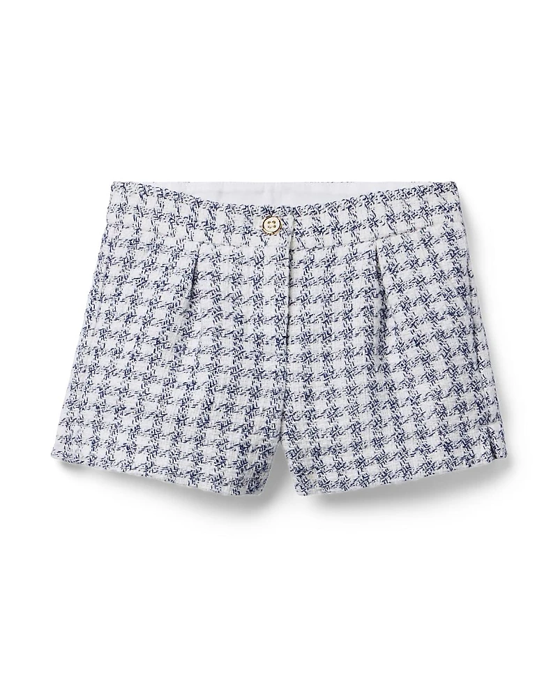 Janie and Jack Girls' Houndstooth Tweed Short - Baby, Little Kid, Big Kid