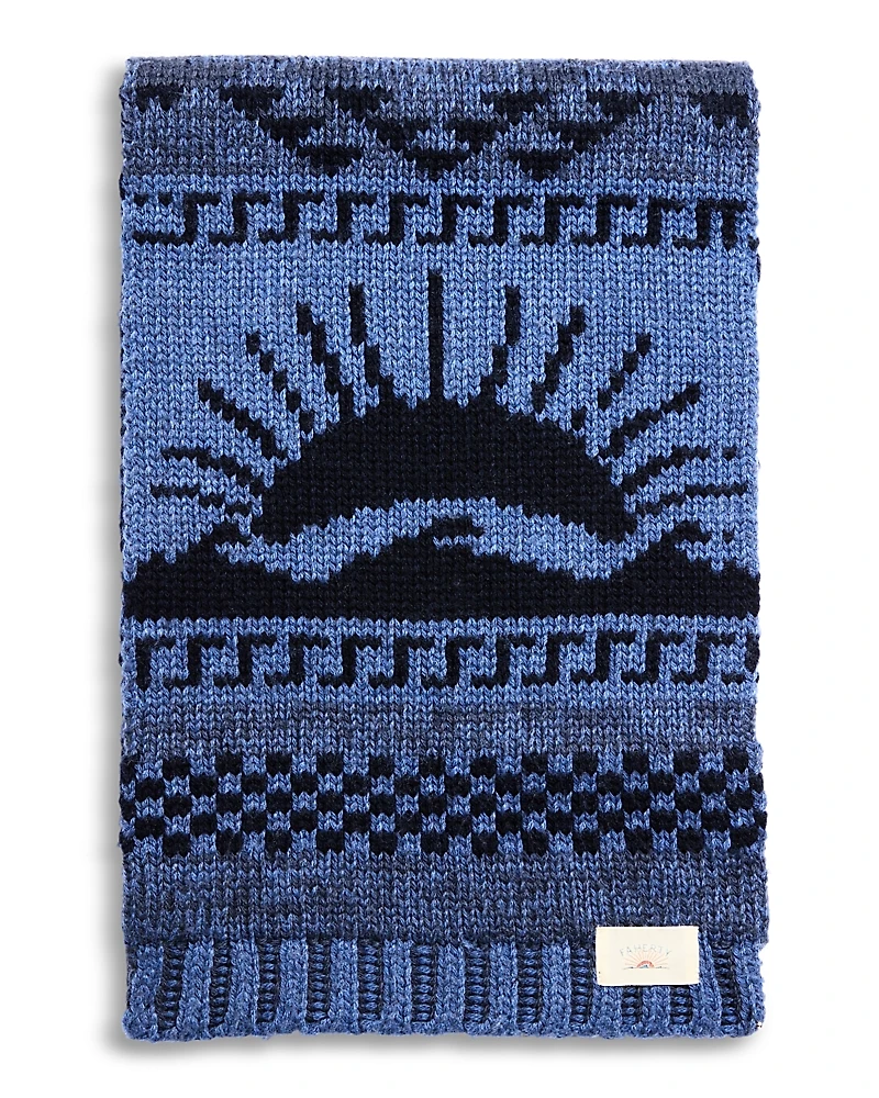 Faherty Sun and Wave Novelty Scarf