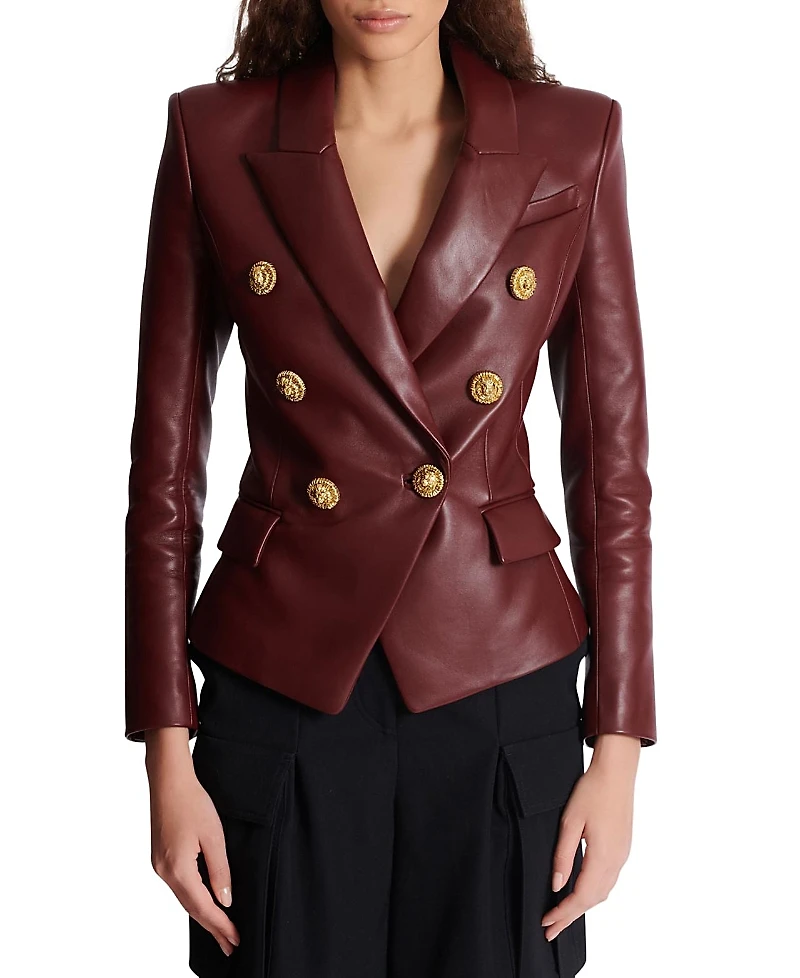 Balmain 6-Button Lambskin Jacket