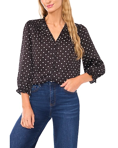 CeCe Printed Blouse