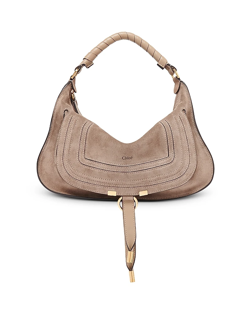 Chloe Marcie Suede Shoulder Bag
