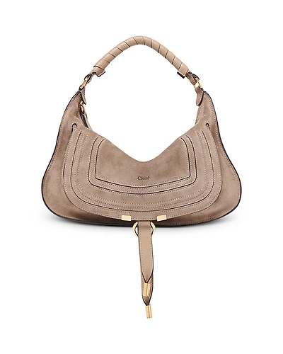Chloe Marcie Suede Shoulder Bag
