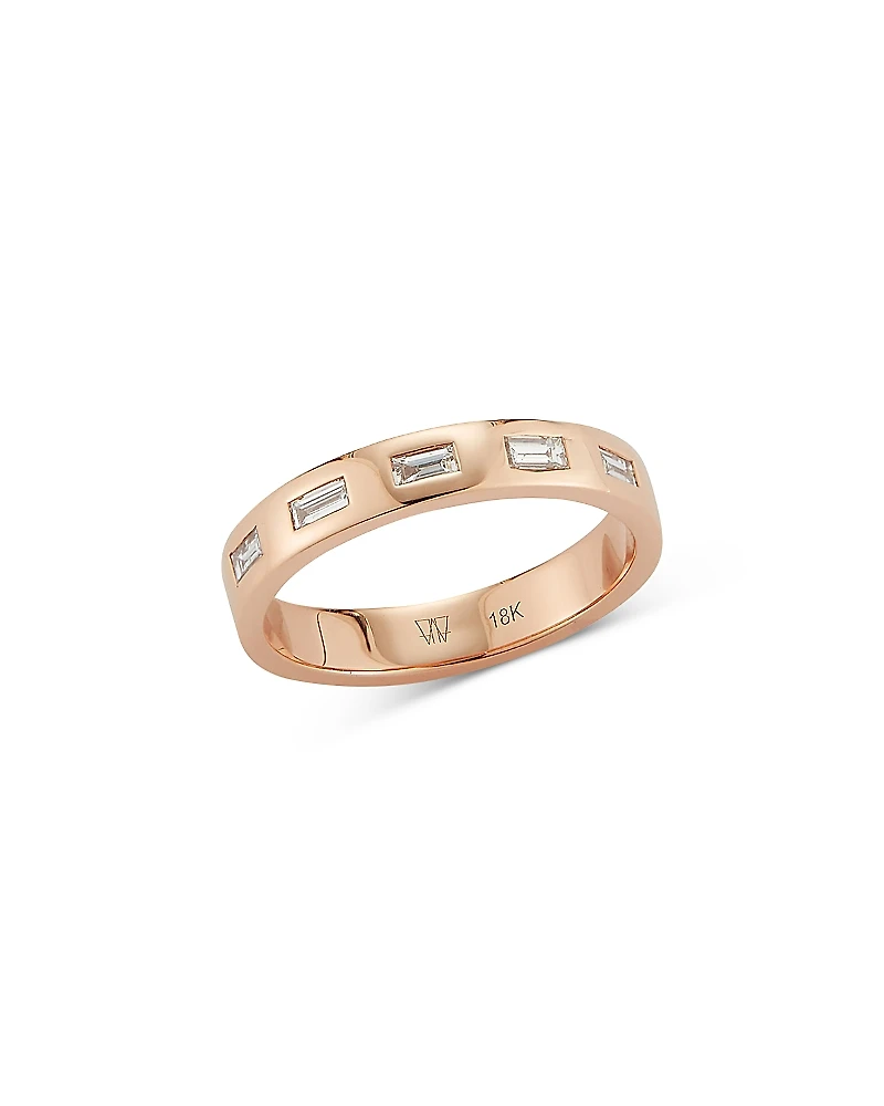 Walters Faith 18K Rose Gold Ottoline Diamond Baguette Band