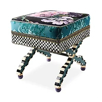 MacKenzie-Childs Moonlight Garden Spill the Tea Accent Stool