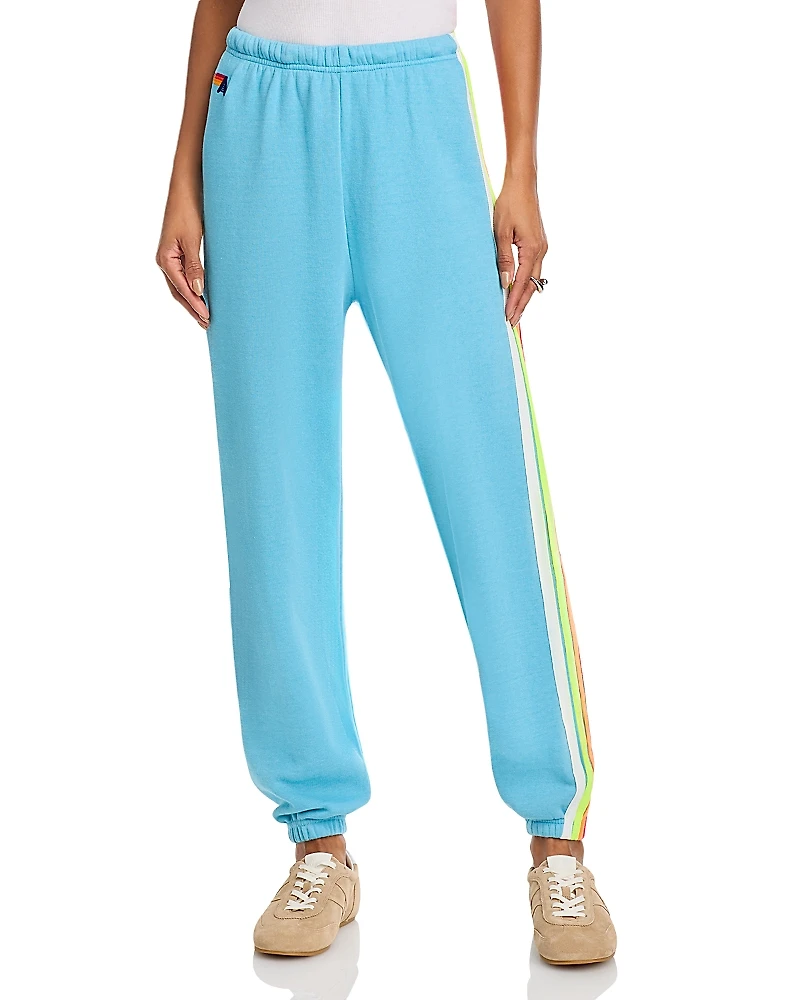 Aviator Nation Rainbow Stripe Sweatpants