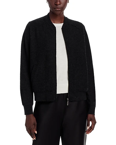 Eileen Fisher Wool Stand Collar Jacket