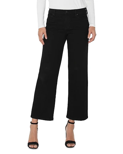 Liverpool Los Angeles Stride High Rise Cropped Wide Leg Jeans