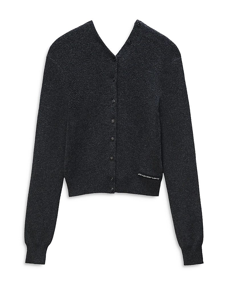alexanderwang Wool Blend V Neck Cardigan Sweater