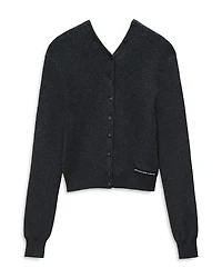 alexanderwang Wool Blend V Neck Cardigan Sweater