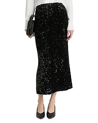 Vince Sequin Velvet Maxi Skirt