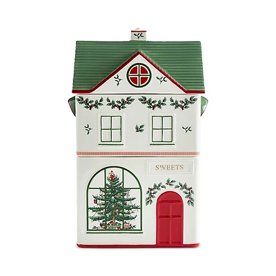 Spode Christmas Tree Christmas Village Canister