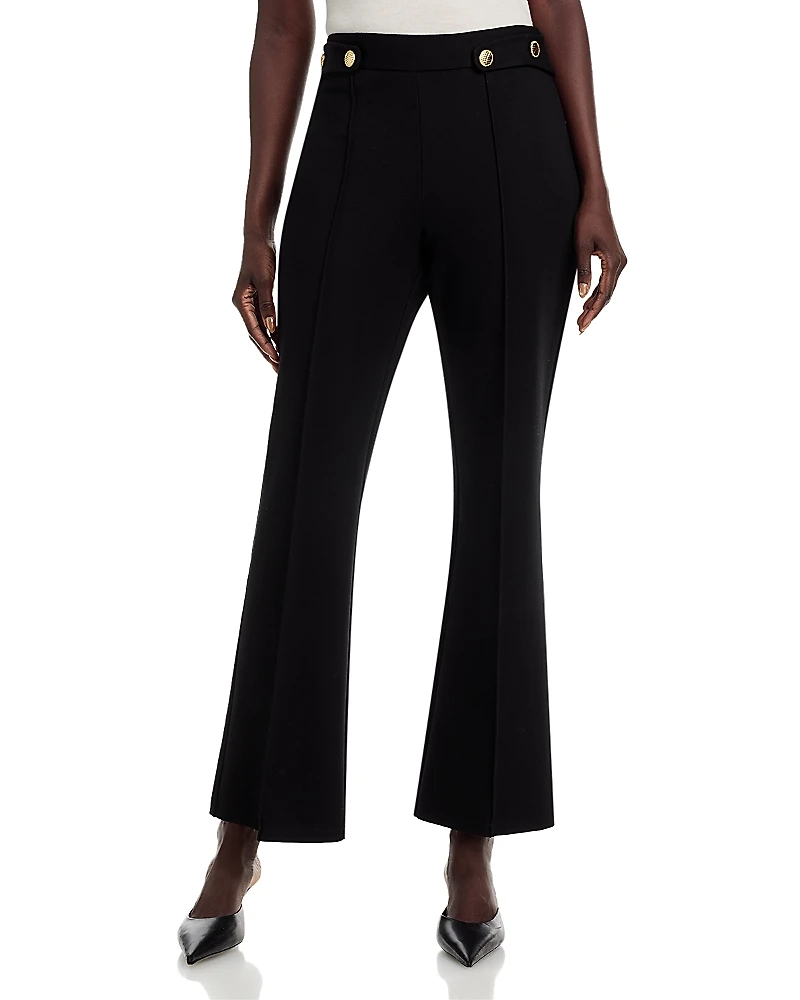 T Tahari Flared Leg Pants with Buttons
