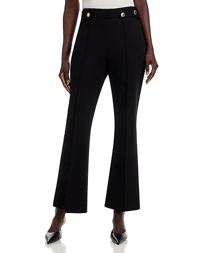 T Tahari Flared Leg Pants with Buttons