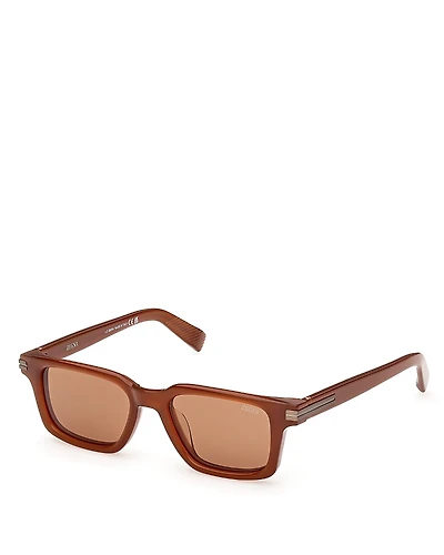 Zenga Rectangular Sunglasses, 50mm
