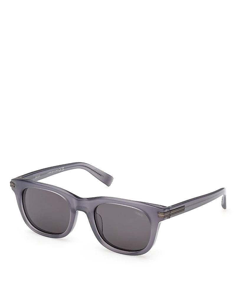 Zegna Geometric Sunglasses, 54mm