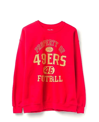 Junk Food Clothing Unisex Nfl San Francisco 49ers Property Flea Market Crew Fleece