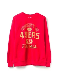 Junk Food Clothing Unisex Nfl San Francisco 49ers Property Flea Market Crew Fleece