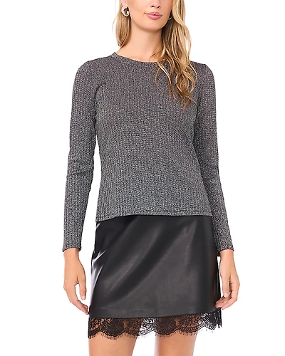 Vince Camuto Ribbed Melange Sweater