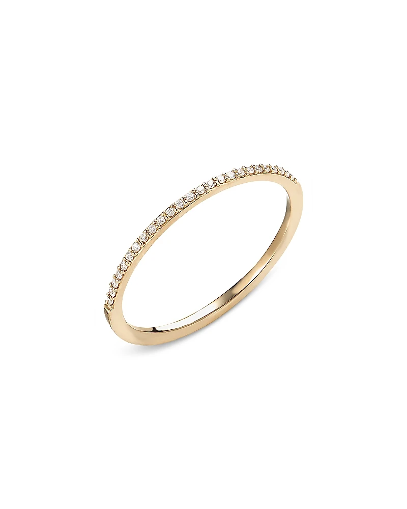 Lana Jewelry 14K Yellow Gold Diamond Stack Ring