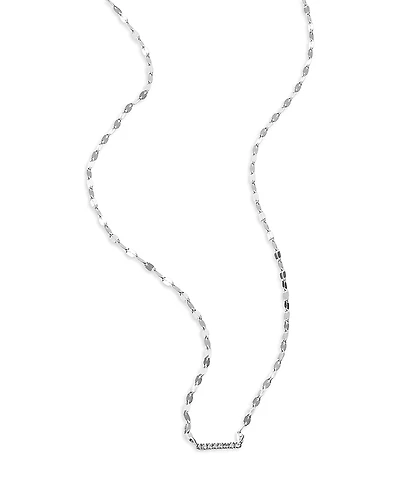 Lana Jewelry Diamond Mini Bar Pendant Necklace
