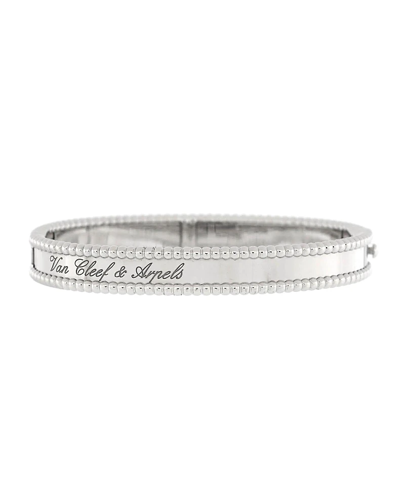 Pre-Owned Van Cleef & Arpels Perlee Signature Bracelet 18K White Gold