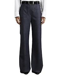 Reiss Petite Uma Flare Flannel Pants