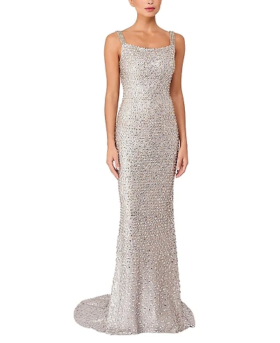 Jenny Packham Lotus Sequin-embellished Open-back Maxi Dress