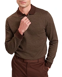 Ted Baker Durand Geo Jacquard Polo Shirt