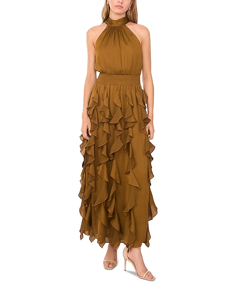 1.state Flounce Cascading Maxi Dress