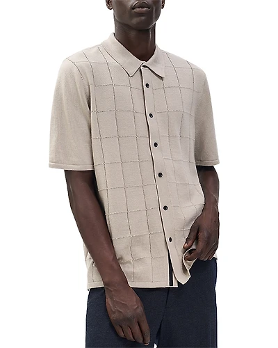 rag & bone Dalton Window Pane Short Sleeve Shirt