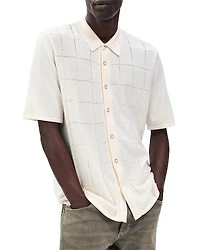 rag & bone Dalton Window Pane Short Sleeve Shirt