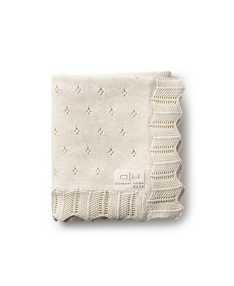 Domani Home Scalloped Pointelle Blanket