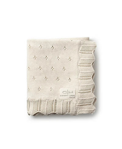 Domani Home Scalloped Pointelle Blanket