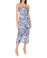 Milly Kait Floral Garden Embroidery Dress