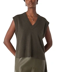 Whistles Wool V Neck Tank