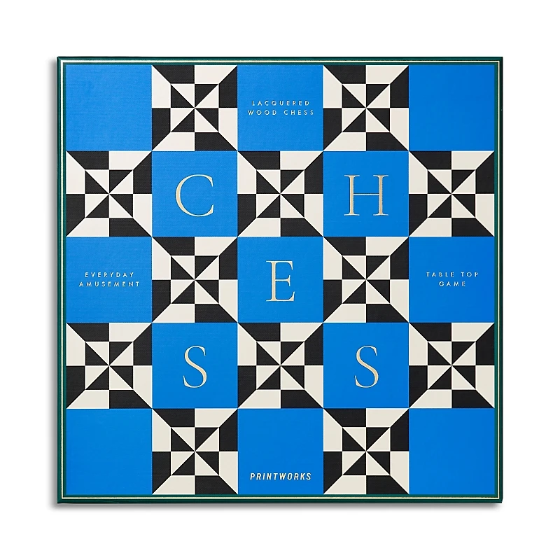Printworks Lacquered Chess Set, Poseidon
